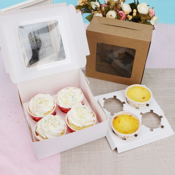 gift wrap 10pcs 4 cavities paper cupcake box kraft with window carton cup cake dessert container wedding home
gift wrap 10pcs 4 cavities paper cupcake box kraft with window carton cup cake dessert container wedding home