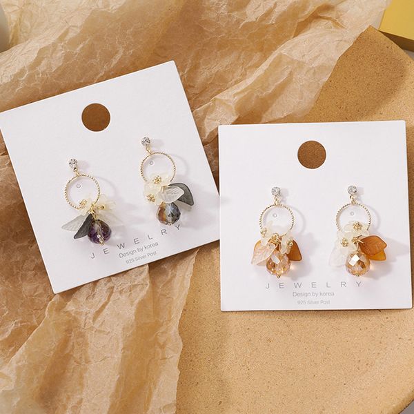 sweety lovely style acrylic fresh flower earrings girls elegant dangle drop crystal ball boucle d'oreille bijoux accessories, Golden;silver
sweety lovely style acrylic fresh flower earrings girls elegant dangle drop crystal ball boucle d'oreille bijoux accessories, Golden;silver