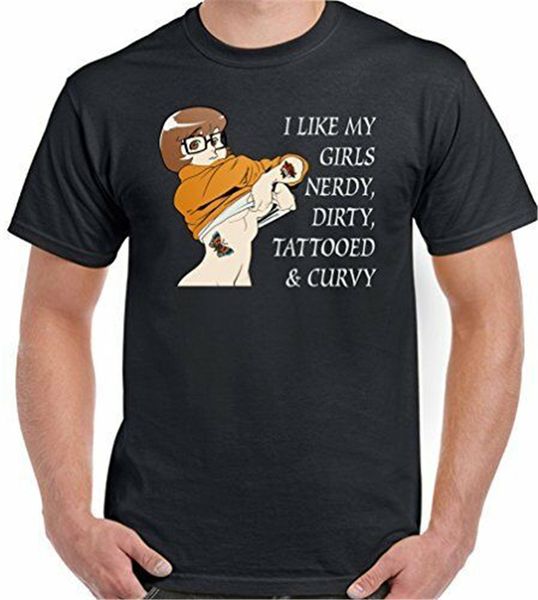 nerdy грязный татуированная и пышная - мужские смешные футболки скуби ду велма татуировки повседневный печати мода tee shirt
nerdy грязный татуированная и пышная - мужские смешные футболки скуби ду велма татуировки повседневный печати мода tee shirt