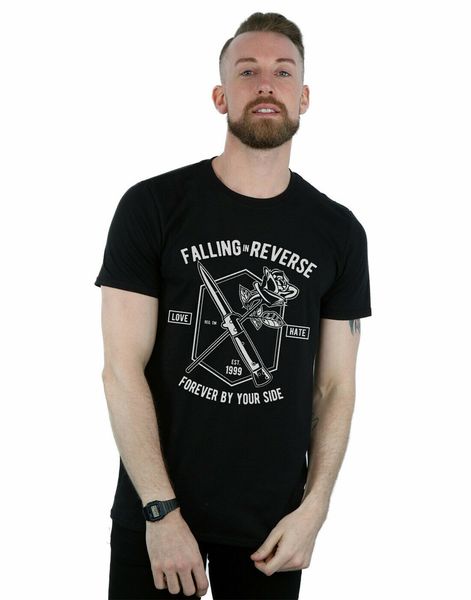 drewbacca men's falling in reverse t-shirt summer o neck tee shirt