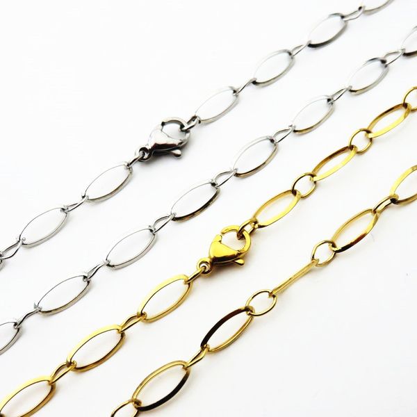 smooth women chain gold-color stainless steel delicate long o link chain necklace fashion party jewelry, Silver
smooth women chain gold-color stainless steel delicate long o link chain necklace fashion party jewelry, Silver