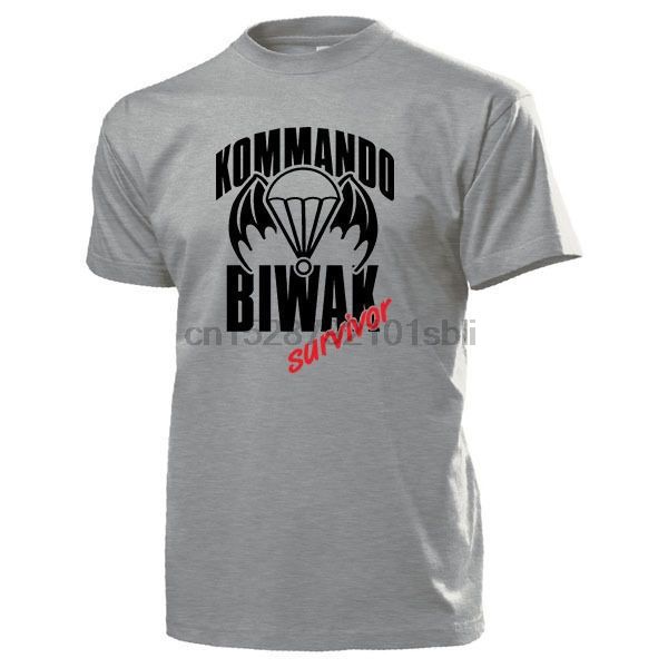 2019 fashion kommando biwak survivor fallschirmjager klatovy tschin fschjg - t shirt tee shirt