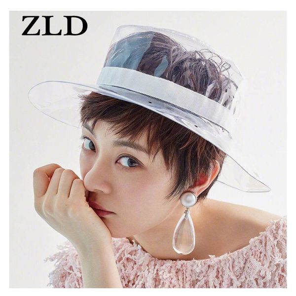 stingy brim hats zld hat ladies pvc waterproof transparent plastic ribbon flat basin tide beach sun visor rain wide caps, Blue;gray
stingy brim hats zld hat ladies pvc waterproof transparent plastic ribbon flat basin tide beach sun visor rain wide caps, Blue;gray