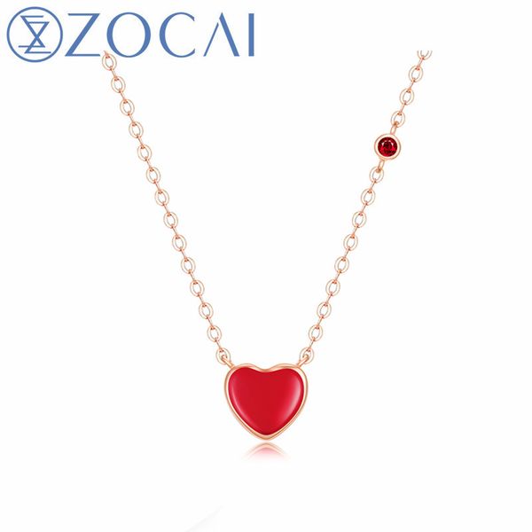 chains zocai romantic heart enamel necklace natural certificated 0.005ct diamond and ruby 18k rose gold (au750) special gift, Silver
chains zocai romantic heart enamel necklace natural certificated 0.005ct diamond and ruby 18k rose gold (au750) special gift, Silver
