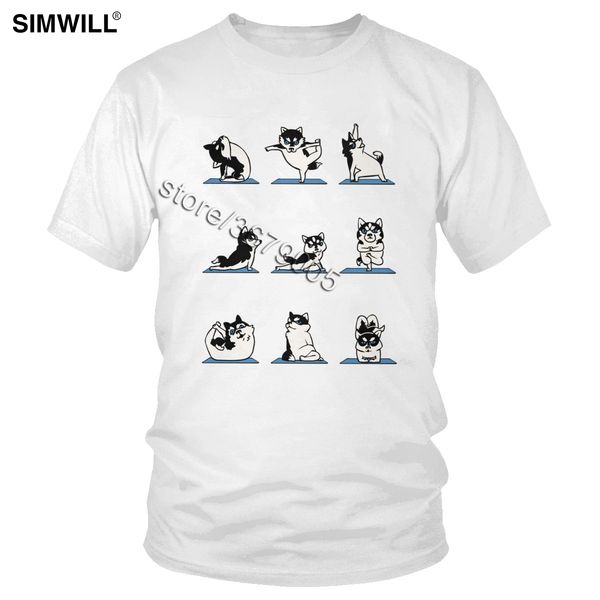 funny siberian husky yoga positions t shirts men's animals printed cotton tee short sleeves meditation dog lover t-shirt gift
funny siberian husky yoga positions t shirts men's animals printed cotton tee short sleeves meditation dog lover t-shirt gift