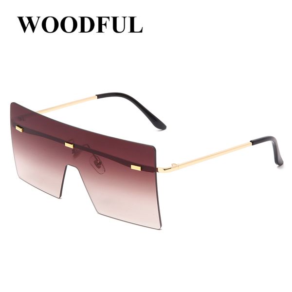 oversized 2020 brown sunglasses women retro vintage sunglasses rimless eyewear feminino big shades, White;black
oversized 2020 brown sunglasses women retro vintage sunglasses rimless eyewear feminino big shades, White;black