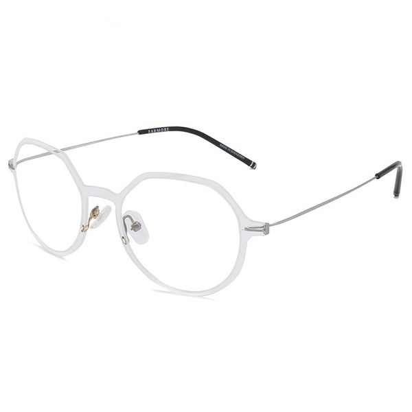 sunglasses oem anti-blue light eyeglasses optical beta titanium temple metal frame glass frames for sale, White;black
sunglasses oem anti-blue light eyeglasses optical beta titanium temple metal frame glass frames for sale, White;black