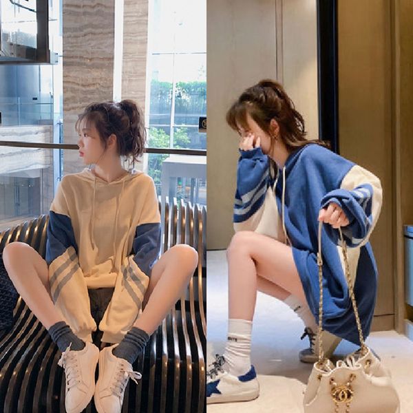 women's thin autumn 2020 new korean style loose bf harajuku style hooded coat sweatersweater sweater long sleeve coat ins fashion spcg6, Black
women's thin autumn 2020 new korean style loose bf harajuku style hooded coat sweatersweater sweater long sleeve coat ins fashion spcg6, Black