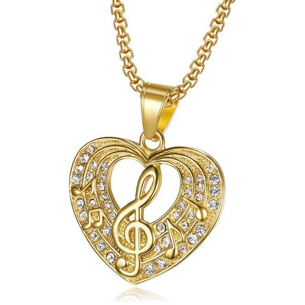 hip hop rhinestones paved bling iced out stainless steel musical note heart shape pendants necklaces for men rapper jewelry, Silver
hip hop rhinestones paved bling iced out stainless steel musical note heart shape pendants necklaces for men rapper jewelry, Silver