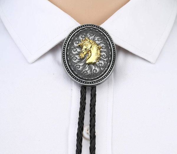 vintage round gold horse head bolo tie for man cowboy western cowgirl leather rope zinc alloy necktie, Black;gray
vintage round gold horse head bolo tie for man cowboy western cowgirl leather rope zinc alloy necktie, Black;gray