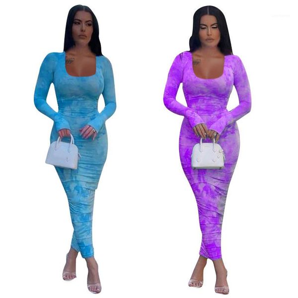 dresses ladies pack hip clothes women square neck dress gradient long sleeve skinny stacked, Black;gray