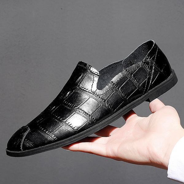 new brand quality men loafers breathable genuine leather men's casual shoes men driving oxfords flats moccasins shoes, Black
new brand quality men loafers breathable genuine leather men's casual shoes men driving oxfords flats moccasins shoes, Black