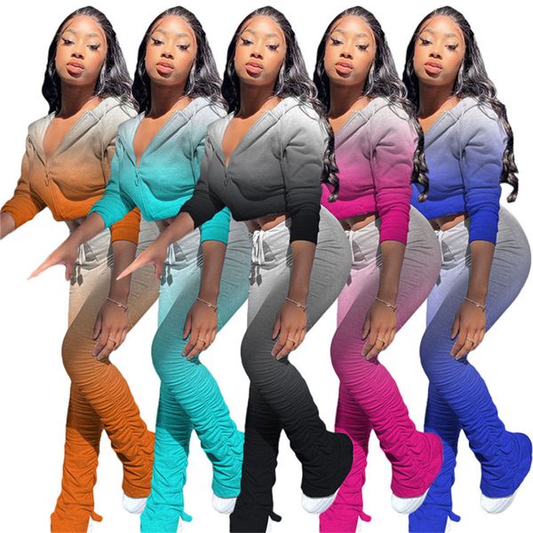 women gardient sweatsuit hooded 2 piece set long sleeve jacketruched leggings casual outfits fall winter sports jogger suits plus size 3863, White
women gardient sweatsuit hooded 2 piece set long sleeve jacketruched leggings casual outfits fall winter sports jogger suits plus size 3863, White