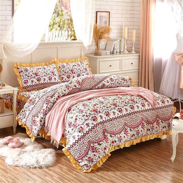 j5 shabby chic floral duvet cover set 100% cotton soft bedding set with quilted cotton bedskirt pillow shams king size
j5 shabby chic floral duvet cover set 100% cotton soft bedding set with quilted cotton bedskirt pillow shams king size