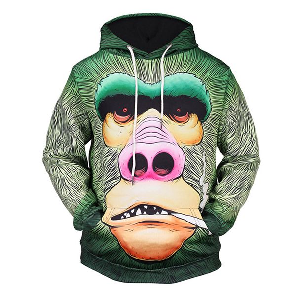 men's 3d monkey hoodies, hip hop animal print sweatshirt, autumn elephant tracksuits, mens fashion sweatshirt, Black
men's 3d monkey hoodies, hip hop animal print sweatshirt, autumn elephant tracksuits, mens fashion sweatshirt, Black