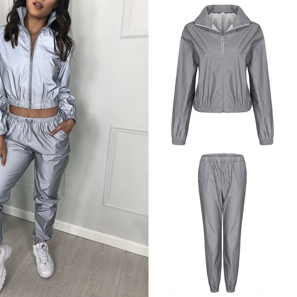 2020 new reflective two-piececasual suit two-piece set women's 2020 fashion new reflective women's two-piecefashion two-piececasua, Gray
2020 new reflective two-piececasual suit two-piece set women's 2020 fashion new reflective women's two-piecefashion two-piececasua, Gray