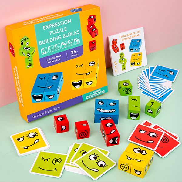 puzzle parent child game face changing cube building blocks children's toys challenge level toys training reaction ability
puzzle parent child game face changing cube building blocks children's toys challenge level toys training reaction ability