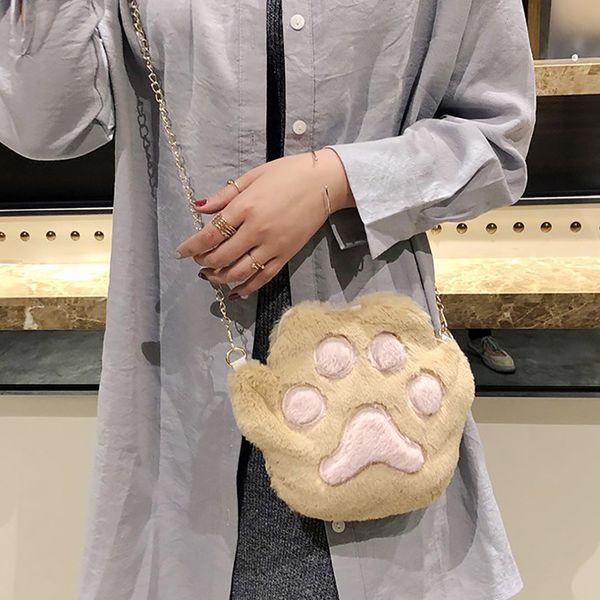 plush zipper cartoon cute cat claw womens shoulder bag chang messenger bag student phone bags handbag
plush zipper cartoon cute cat claw womens shoulder bag chang messenger bag student phone bags handbag