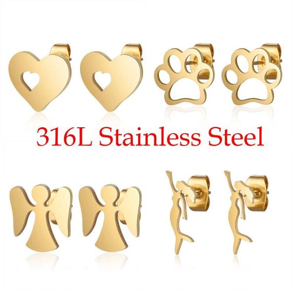 stud 100% 316l stainless steel pet dog heart mermaid earring for women wholesale party jewelry ear studs never tarnish, Golden;silver
stud 100% 316l stainless steel pet dog heart mermaid earring for women wholesale party jewelry ear studs never tarnish, Golden;silver