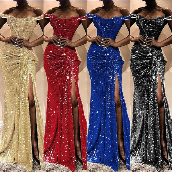 banquet party pleated sequins clothing casual big swing maxi dress split slash neck womens dresses summer, Black;gray
banquet party pleated sequins clothing casual big swing maxi dress split slash neck womens dresses summer, Black;gray