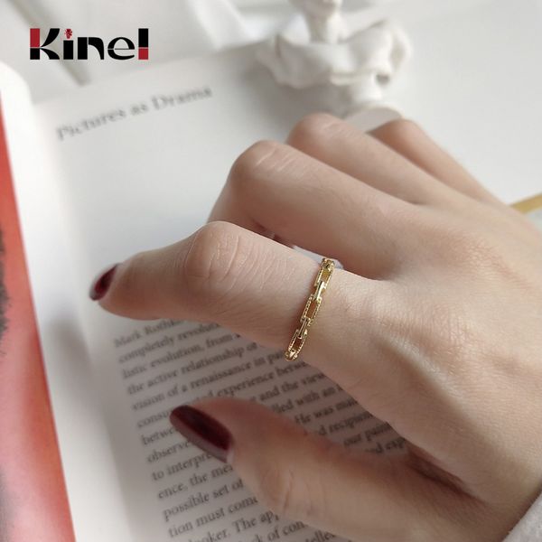 cluster rings kinel 925 sterling silver rectangle buckle gold fashion square buckles creative open slim for women jewelry, Golden;silver
cluster rings kinel 925 sterling silver rectangle buckle gold fashion square buckles creative open slim for women jewelry, Golden;silver