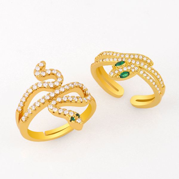 cluster rings flola cz stone gold snake for women adjustable crystal green eye cuff ring zirconia jewelry wholesale gifts rigj55, Golden;silver
cluster rings flola cz stone gold snake for women adjustable crystal green eye cuff ring zirconia jewelry wholesale gifts rigj55, Golden;silver
