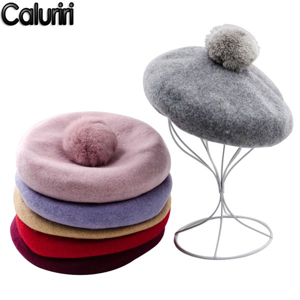 stingy brim hats caluriri winter beret hat japanese style mushroom hair ball painter cap autumn warm wool, Blue;gray
stingy brim hats caluriri winter beret hat japanese style mushroom hair ball painter cap autumn warm wool, Blue;gray