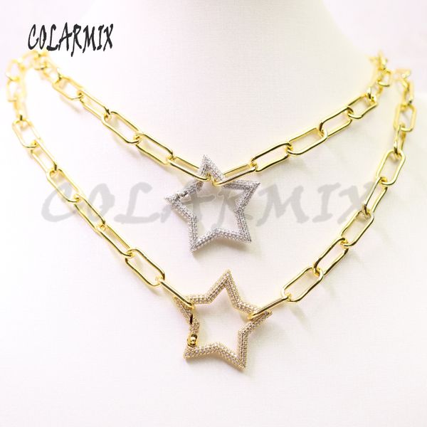 3pcs fashion zircon star pendants necklace link chain necklace jewelry accessories not fade metal jewelry for women 50958, Silver
3pcs fashion zircon star pendants necklace link chain necklace jewelry accessories not fade metal jewelry for women 50958, Silver