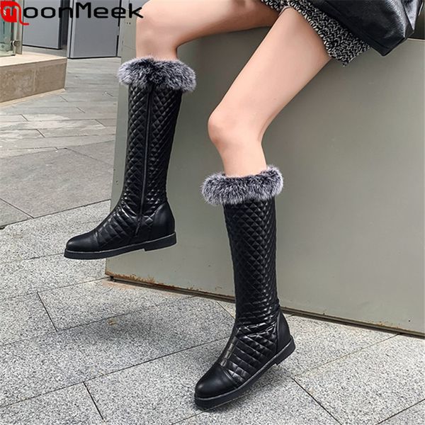 moonmeek 2020 new arrive winter keep warm knee high boots fashion round toe pu leather black white women boots
moonmeek 2020 new arrive winter keep warm knee high boots fashion round toe pu leather black white women boots