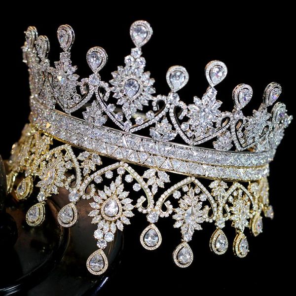 new luxury big shape women bridal wedding tiaras coroa de noiva sparks tiaras and crown headband hair accessories, Golden;silver
new luxury big shape women bridal wedding tiaras coroa de noiva sparks tiaras and crown headband hair accessories, Golden;silver