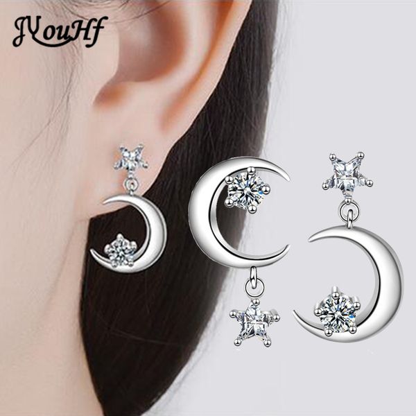 stud jyouhf classic lovely crescent moon star earrings jewelry for women girls fashion asymmetric cubic zircon earring female, Golden;silver
stud jyouhf classic lovely crescent moon star earrings jewelry for women girls fashion asymmetric cubic zircon earring female, Golden;silver