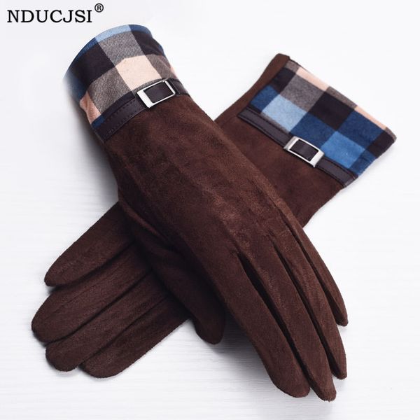 five fingers gloves nducjsi winter suede plus cashmere mittens plaid print warm outdoor thick windproof driving ski glove, Blue;gray
five fingers gloves nducjsi winter suede plus cashmere mittens plaid print warm outdoor thick windproof driving ski glove, Blue;gray