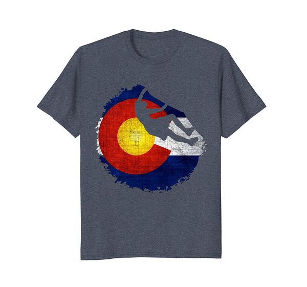 2019 new summer slim tee shirt retro state of colorado flag climbings shirt front print
2019 new summer slim tee shirt retro state of colorado flag climbings shirt front print