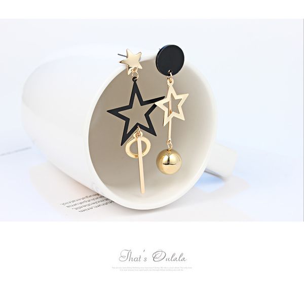 stud trendy metal women star earrings pentagram long for, Golden;silver
stud trendy metal women star earrings pentagram long for, Golden;silver