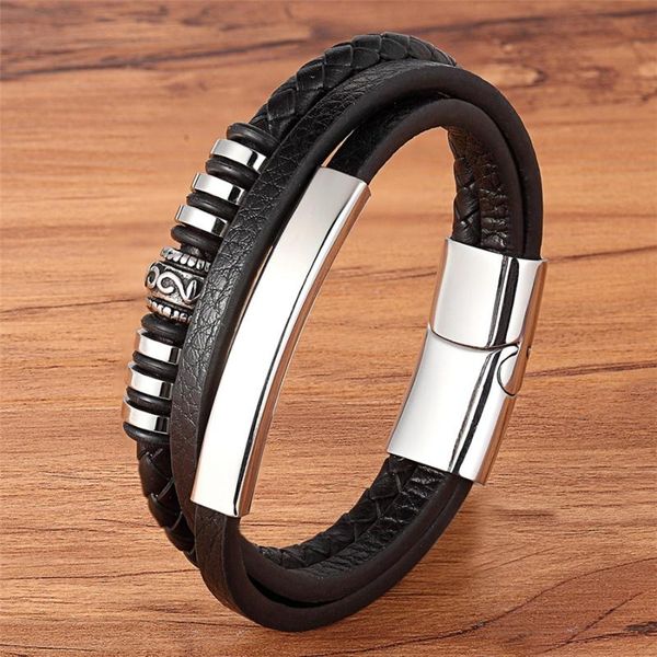xqni geometrically irregular graphics stainless steel genuine leather bracelet black/brown color accessories jewelry for men, Golden;silver
xqni geometrically irregular graphics stainless steel genuine leather bracelet black/brown color accessories jewelry for men, Golden;silver