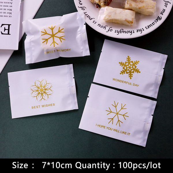 100pcs/lot cookies plastic packaging gift bag pure white frosted gold snowflake 4in1 baby shower handmade bakery biscuit pack
100pcs/lot cookies plastic packaging gift bag pure white frosted gold snowflake 4in1 baby shower handmade bakery biscuit pack