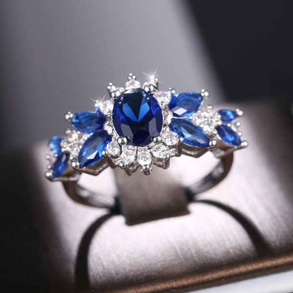 wedding rings fashion luxury blue cz women flower ring for plant jewelry big zircon gift birthday party, Slivery;golden
wedding rings fashion luxury blue cz women flower ring for plant jewelry big zircon gift birthday party, Slivery;golden