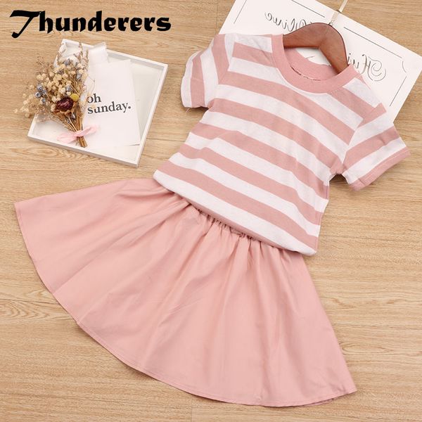 thunderers new fashion kids girls clothes set striped t-shirt with short skirt children 2pcs girl suit summer girl clothing, White
thunderers new fashion kids girls clothes set striped t-shirt with short skirt children 2pcs girl suit summer girl clothing, White