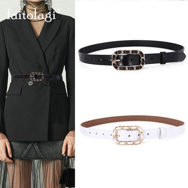 genuine leather waist belt for jeans dress designer gold buckle women strap belt for coat black white wild female waistband, Black;brown
genuine leather waist belt for jeans dress designer gold buckle women strap belt for coat black white wild female waistband, Black;brown