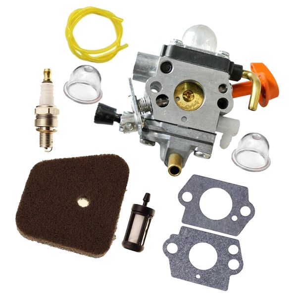 carburetor kit for stihl fs87 fs90 fs110 string trimmer oem # 41801200611 
carburetor kit for stihl fs87 fs90 fs110 string trimmer oem # 41801200611