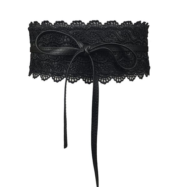 badinka 2020 new black white wide corset lace belt female self tie obi cinch waistband belts for women wedding dress waist band, Black;brown
badinka 2020 new black white wide corset lace belt female self tie obi cinch waistband belts for women wedding dress waist band, Black;brown