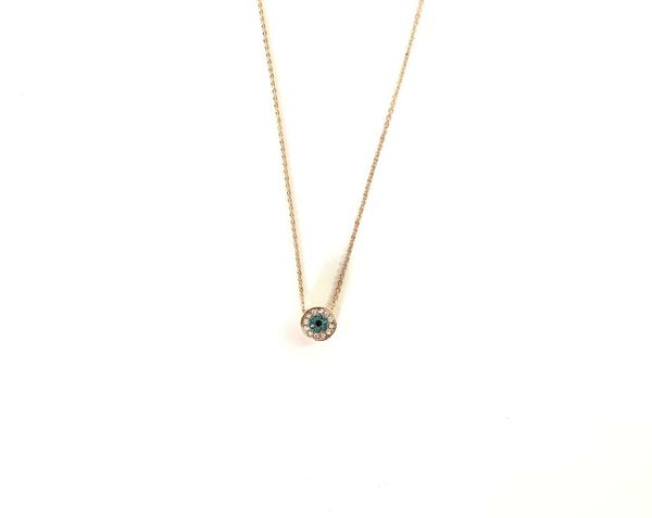 devil's eye round rose gold necklace female clavicle necklace birthday, Silver
devil's eye round rose gold necklace female clavicle necklace birthday, Silver