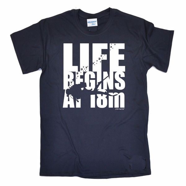new spring high-elastic cotton sleeves cotton t-shirt fashion life begins at 18 meters scuba divers diver gift t shirt
new spring high-elastic cotton sleeves cotton t-shirt fashion life begins at 18 meters scuba divers diver gift t shirt