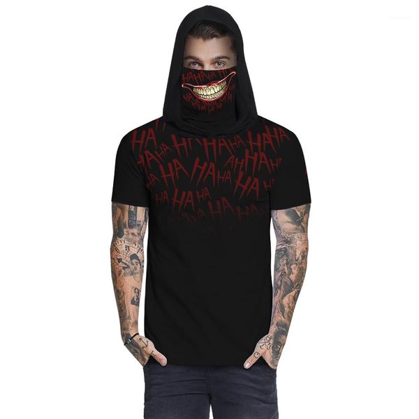 короткие рукава печать сыпучие одежда homme casual tees mens хэллоуин с капюшоном тенниска с маской, White;black
короткие рукава печать сыпучие одежда homme casual tees mens хэллоуин с капюшоном тенниска с маской, White;black
