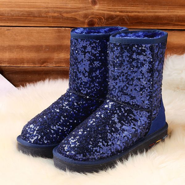 tilocow winter snow women's boots for women genuine leather sequined cloth ankle boots slip on flat with botas feminina handmade, Black
tilocow winter snow women's boots for women genuine leather sequined cloth ankle boots slip on flat with botas feminina handmade, Black
