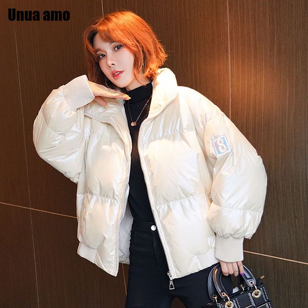 unua amo winter puffer parka women's glossy waterproof down jacket 2020 stylish candy colors loose casual down padded coat, Black
unua amo winter puffer parka women's glossy waterproof down jacket 2020 stylish candy colors loose casual down padded coat, Black