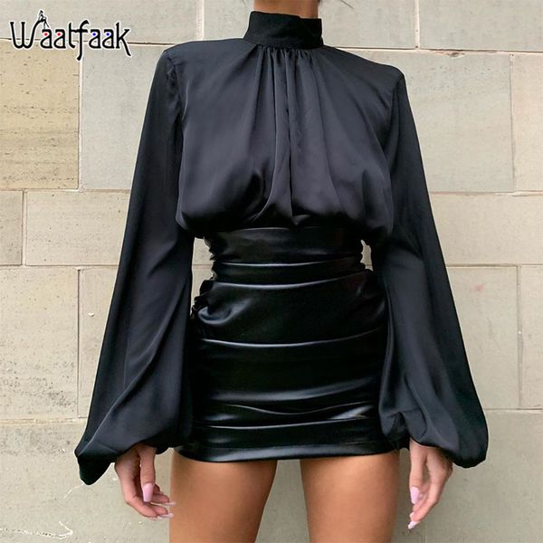 waatfaak lantern long sleeve casual blouse women white black elegant stain ladies blouses 2020 high neck spring korean
waatfaak lantern long sleeve casual blouse women white black elegant stain ladies blouses 2020 high neck spring korean