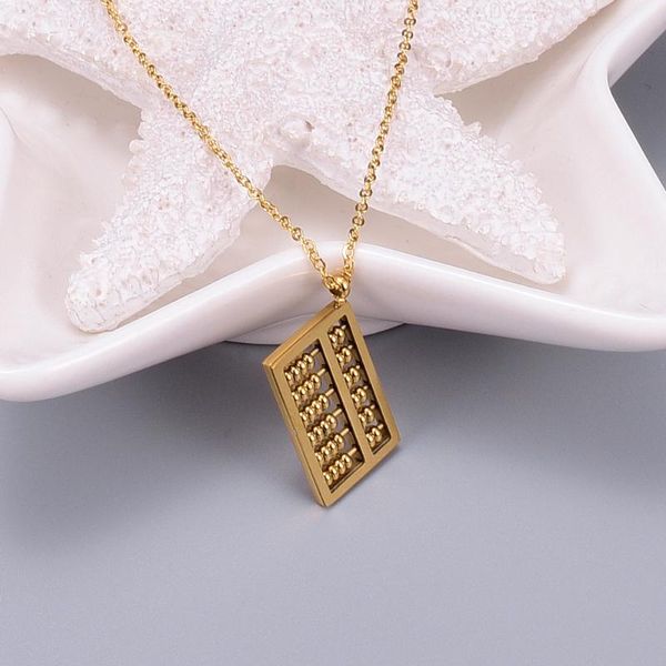 hongcheng jewellery creativity lucky abacus pendant titanium steel clavicle chain lady rose gold short necklace simple hc133, Silver
hongcheng jewellery creativity lucky abacus pendant titanium steel clavicle chain lady rose gold short necklace simple hc133, Silver