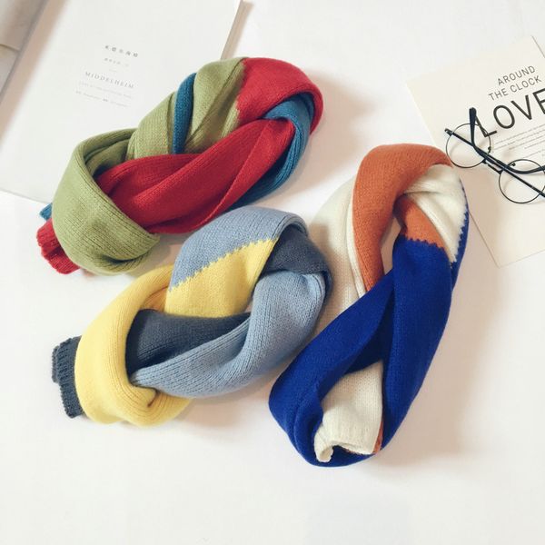 new winter products all-match woolen yarn color matching baby llong scarf boys girls knitted candy color cute warm cold bib b59, Blue;gray
new winter products all-match woolen yarn color matching baby llong scarf boys girls knitted candy color cute warm cold bib b59, Blue;gray
