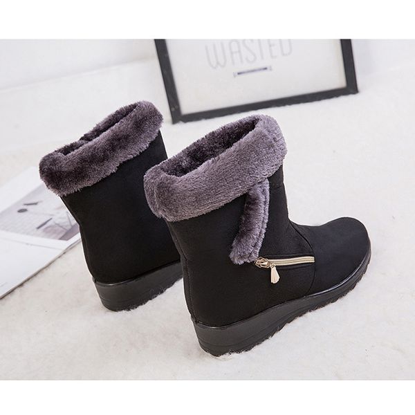 1 pair women lady snow boots warm shoes thicken anti-slip for outdoor winter sale-wt, Black
1 pair women lady snow boots warm shoes thicken anti-slip for outdoor winter sale-wt, Black
